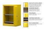 Strong Hold - 12FS-MC-2 - POINT OF USE FLAMMABLE SAFETY CABINET - 12 GALLON