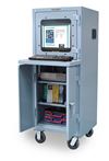 Strong Hold - 25-CC-242-CA - Mobile Industrial Computer Cabinet with Welded Shelf
