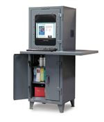 Strong Hold - 26-CC-242-1WLDSLF - Heavy-Duty Computer Cabinet Workspace