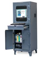 Strong Hold - 26-CC-242-RK - Industrial Computer Cabinet with Retractable Keyboard