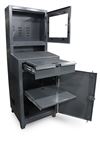 Strong Hold - 26-CC-LCD-240-1SOSRK - Flat Screen Industrial Computer Cabinet