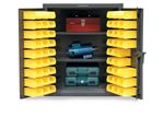 Strong Hold - 33-BS-202 - Counter-Height Bin Storage Cabinet with Shelves