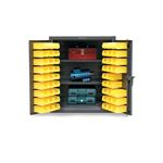 Strong Hold - 33-BS-242 - Counter-Height Bin Storage Cabinet with Shelves