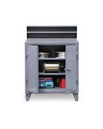 Strong Hold - 34-SD-282 - Industrial Shop Desk with Lockable Storage