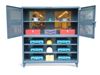 Strong Hold - 36-2TV-243-LBD - Combination Ventilated Cabinet and Shelving Unit