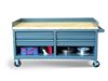Strong Hold - 42.2-360-CSU-4DB-CA - Mobile Workbench with Key Lock Drawers and Maple Top