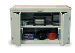 Strong Hold - 43-361-MT-BFD - Workbench with Maple Top and Bi-Fold Doors