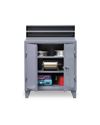 Strong Hold - 44-SD-282 - Industrial Shop Desk with Lockable Storage