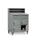 Strong Hold - 44-SD-4D-TD-280 - Industrial Shop Desk with 4 Compartments