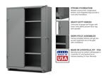 Strong Hold - 46-243-L - Strong Hold L-Series Heavy-Duty Industrial Cabinet