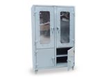 Strong Hold - 46-4DLD-248 - Clear View Cabinet with Lower Solid Doors