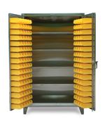 Strong Hold - 46-BS-244-SS - Stainless Steel 4 Shelf Bin Cabinet