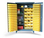 Strong Hold - 46-BSCW-241-3WLR - Bin Storage Cabinet with Half-Width Shelves