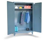 Strong Hold - 46-WR-241 - Industrial Uniform Cabinet with Full-Width Hanging Rod