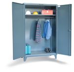 Strong Hold - 46-WR-241 - Industrial Uniform Cabinet with Full-Width Hanging Rod