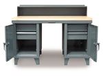 Strong Hold - 53.1-WS-360-4DB-MT - Industrial Shop Desk with Maple Top