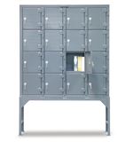 Strong Hold - 54-16D-120CL - Industrial Locker with 16 Compartments and Key Locks