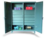 Strong Hold - 56-DS-242-16DB - Double Shift Industrial Cabinet with 16 Drawers