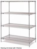 5N417C - Metro 5 Shelf Chrome Shelving Unit