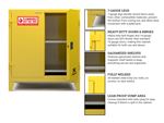Strong Hold - 60FS-MC-2 - FLAMMABLE SAFETY CABINET - 60 GALLON