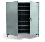 Strong Hold - 66-247-72OP - Metal Bin Storage Cabinet with 72 Openings