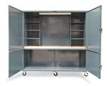 Strong Hold - 87.6-WBMT-366-CA - Field Workstation with Lights and Pegboard