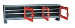 Strong Hold - 92.2-3MS-LD-166-SKL - Clear View Triple Shift Cabinet