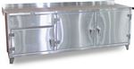 Strong Hold - 93-WB-303-1DBSS - Stainless Steel Counter-Height Workbench with Storage Compartments