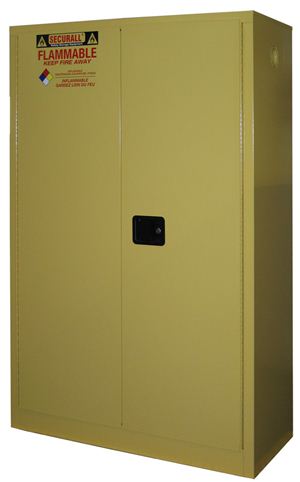 A145 - Securall 45 Gal. Flammable Storage Cabinet, Self-Latch Standard 2-Door