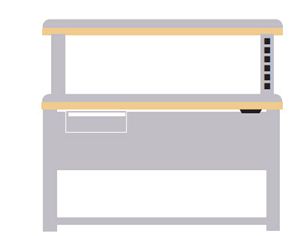 ALE/R5102-BTB6030 - Lista Align Combination 60 Butcher Block Top