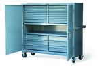 Strong Hold - DC-15306 - Mobile Cabinet with 16 Drawers and Center Shelf
