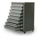 Strong Hold - DC-15413 - Eight Drawer Shelving Unit with Lock Bar 3.65-CSU-260-8DB-LB
