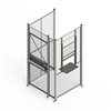 DC3-44 -  WireCrafters - 3-sided drivers cage-Hinge Door, window, 