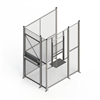 DC3-46  - WireCrafters - 3-sided drivers cage-Hinge Door, window