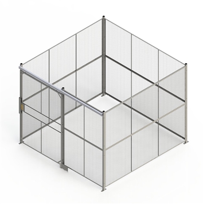 DK1084RW - WireCrafters - 4-sided cage, 10' w/ Slide Door, Welded Wire