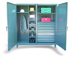 Strong Hold - DS-15287 - Double-Shift Uniform Cabinet with 7 Drawers