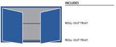 DW0750-0201D - Lista DW Door Cabinet Combination