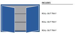 DW0900-0304D - Lista DW Door Cabinet Combination