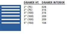 MP0600-0601FA - Lista MP Cabinet w/ Drawer Layouts