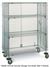 SEC35EC - Metro 4 Shelf Mobile Chrome Security Storage Unit