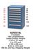 SEP2037AL - Vidmar Model 245 Cabinet Combination