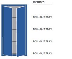 ST1350-0401D - Lista ST Door Cabinet Combination