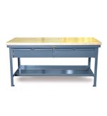 Strong Hold - T4830-2DB-MT - Industrial Shop Table with 2 Drawers