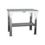 Strong Hold - T4830SS-AL - Stainless Steel Industrial Shop Table with Adjustable Legs