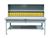 Strong Hold - T7230-MBS-2DB-34B - Industrial Shop Table with Bins and 2 Drawers