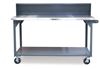 Strong Hold - T7236-RS-CA-SSTOP - Industrial Shop Table with Casters and Stainless Steel Top