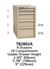 TB2802A - Vidmar Desk Height Technical Bench Cabinet