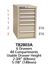 TB2803A - Vidmar Desk Height Technical Bench Cabinet