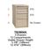 TB2804A - Vidmar Desk Height Technical Bench Cabinet