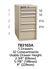 TB3103A - Vidmar Table Height Technical Bench Cabinet